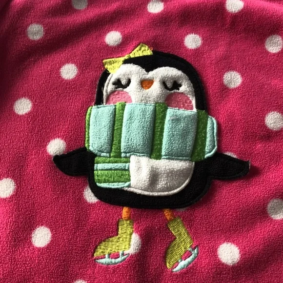 Carters Fleece Penguin Nightgown - Picture 3 of 7